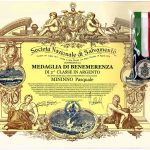 Medaglia di Benemerenza all’Istruttore Pasquale Mininno